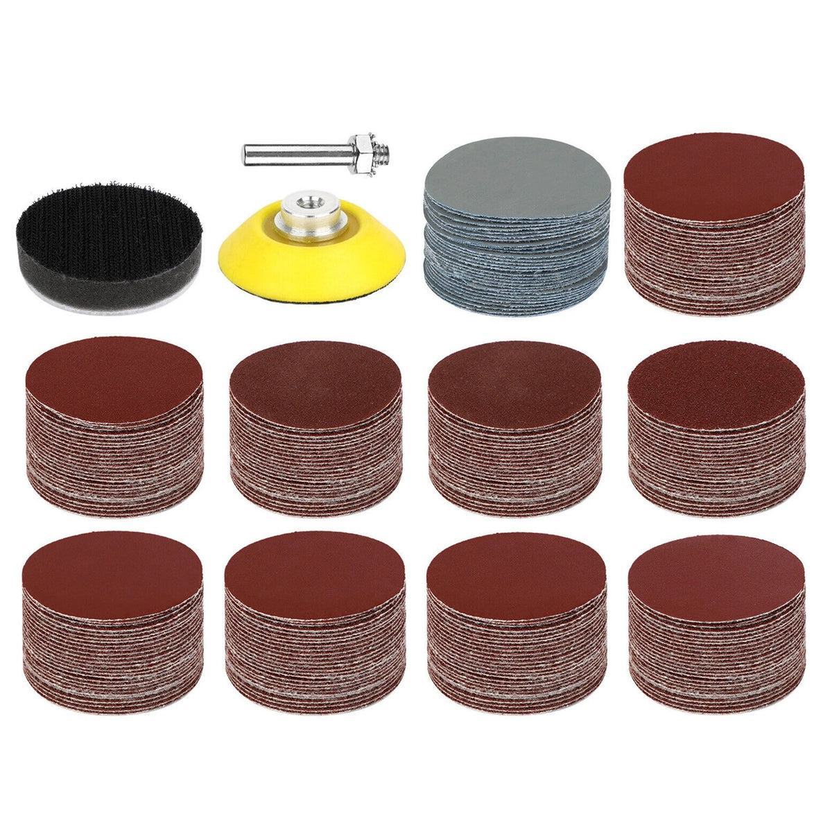 Sanding Disc Hook Loop Kit for Universal Use (303 Pcs)