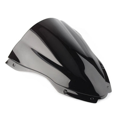Double Bubble Front Windshield for Kawasaki ZX-10R (2016–2018) Black