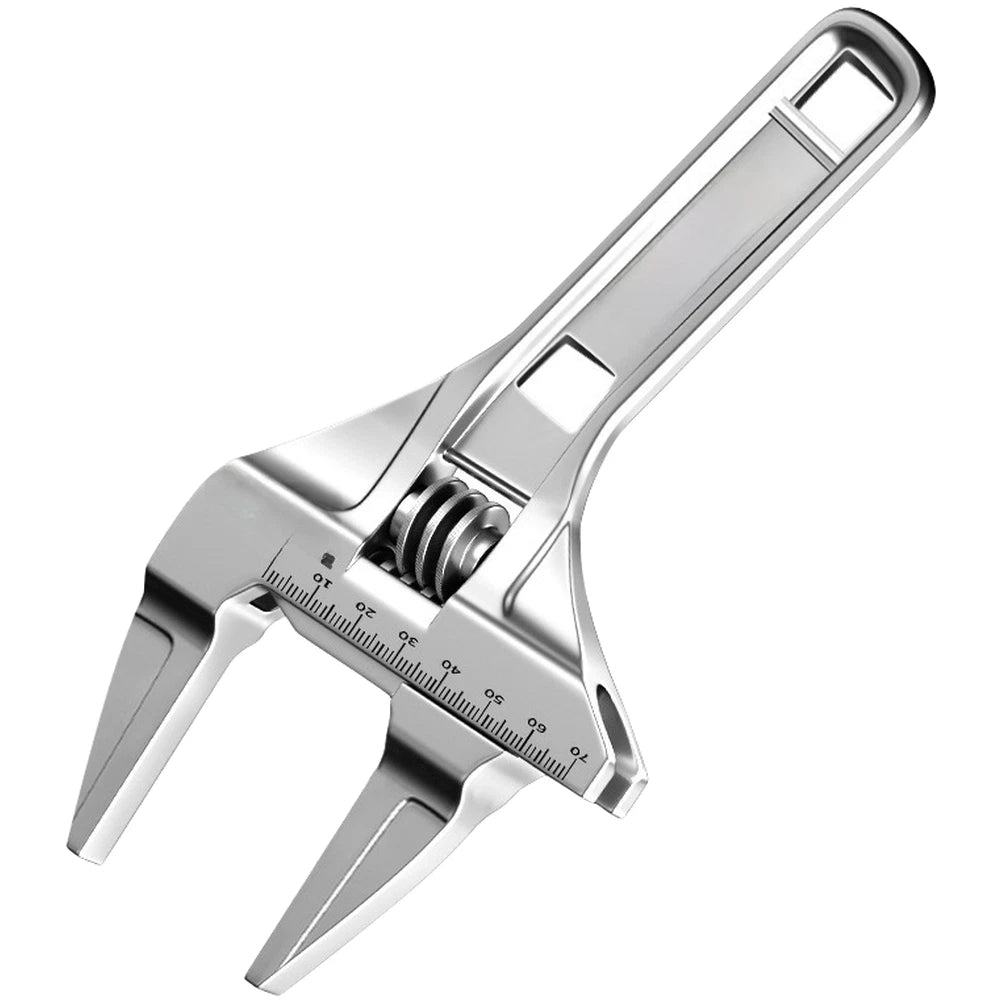 Compact Pipe Wrench 19.3 x 6.8 x 5.5 cm Chrome Vanadium