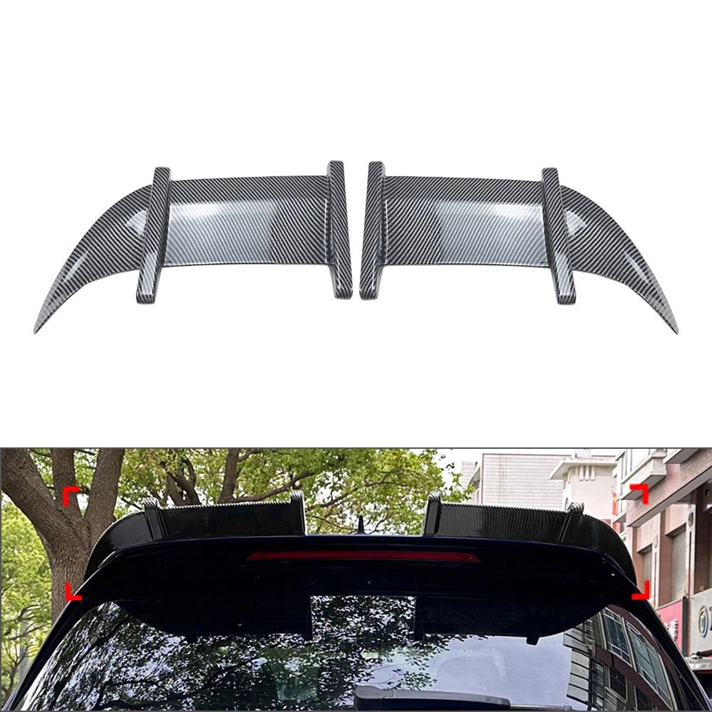 2pcs ABS Rear Roof Spoiler Wing Lip For VW Golf MK7 MK7.5 GTD R 2013-2019