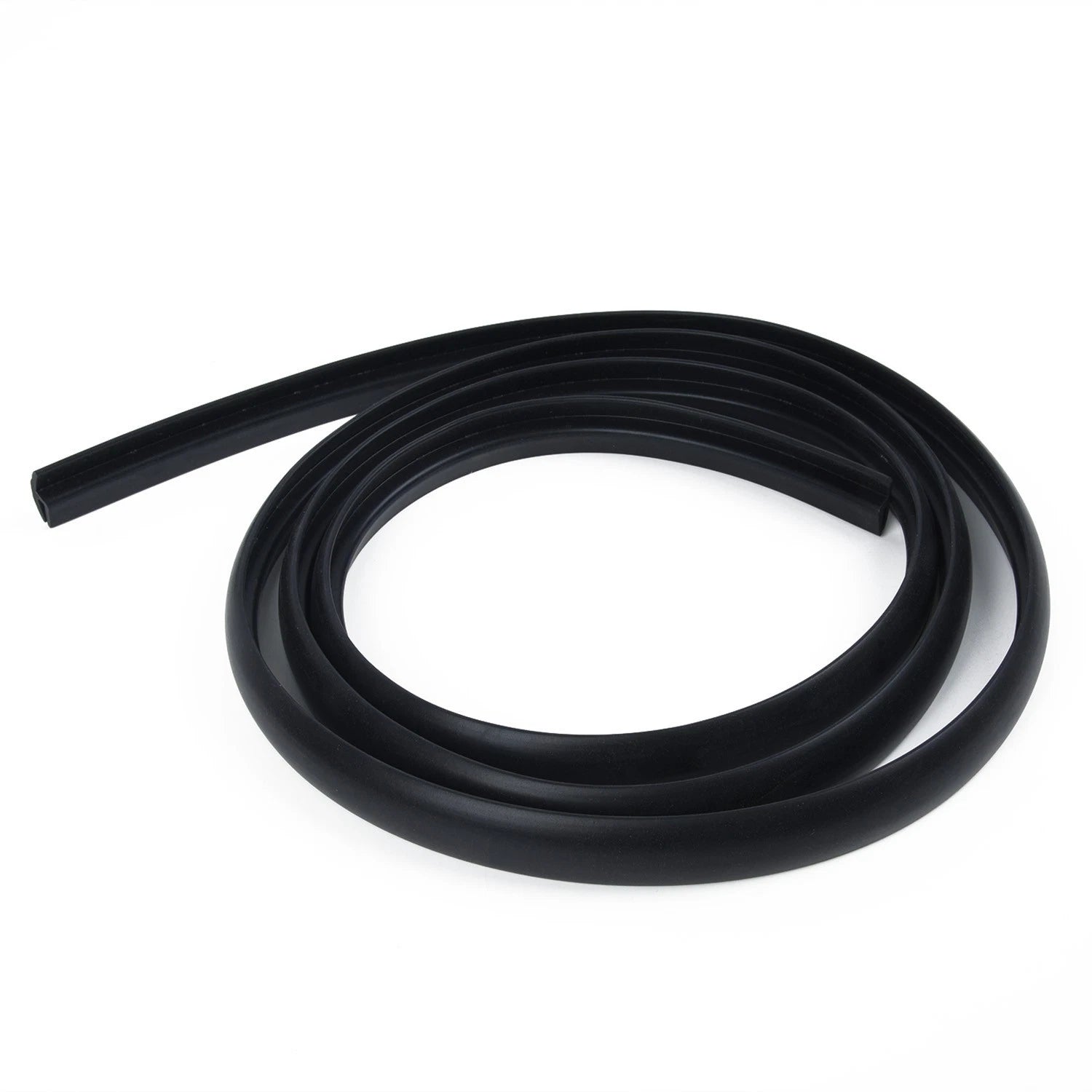 1pc Black Rubber Sealing Strip for Windshield Panel (Universal Fit)