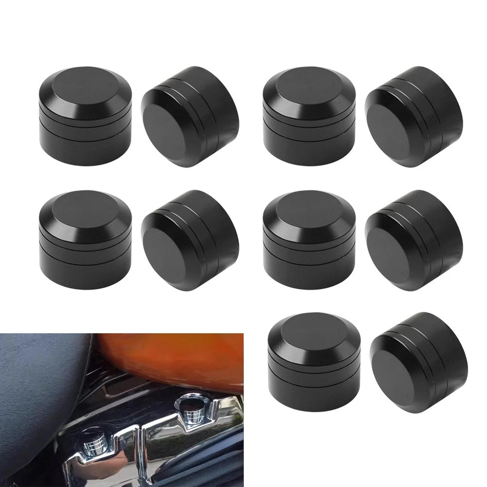 Engine Screw Bolt Cover Cap for Harley Electra Glide, Road King (Fits 9mm-12mm)