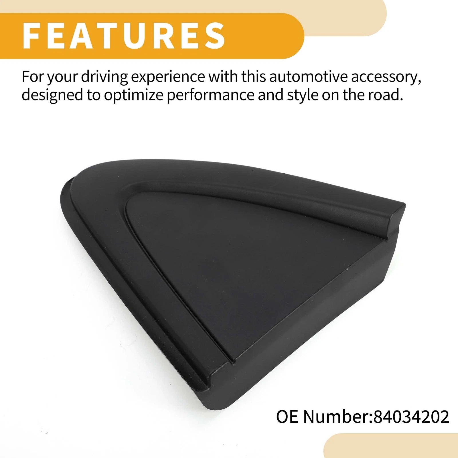 Front Left Side Pillar Corner Triangle Trim for Chevrolet Cruze (2016–2019)