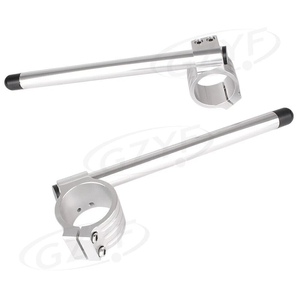 Pair 46mm Clip On Handlebar Fork Tubes for Universal Motorcycle (Universal)