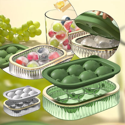 Ice Cube Moulds for Easy Release Round Ice Balls - Large Leak-Proof