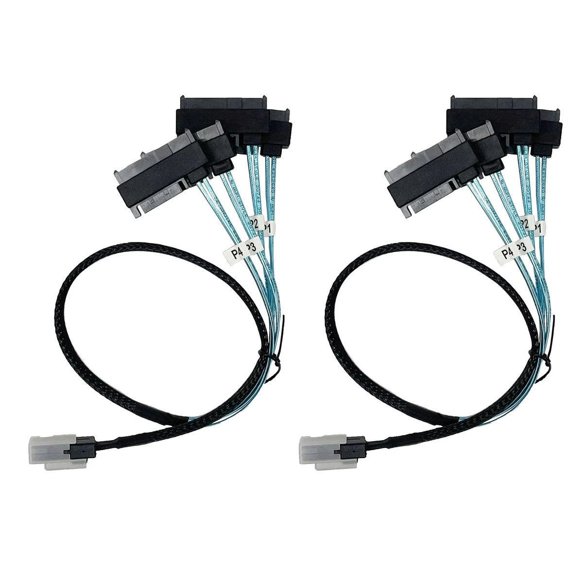2X SATA Power Cable HDD Connectors 0.5M