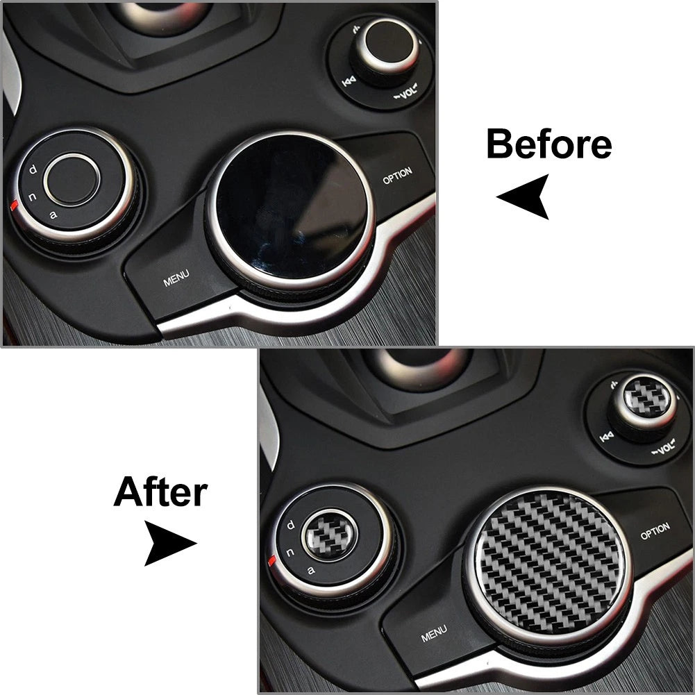 Center Console Switch Button Cover Trim for Alfa Romeo Giulia (2017–2019)
