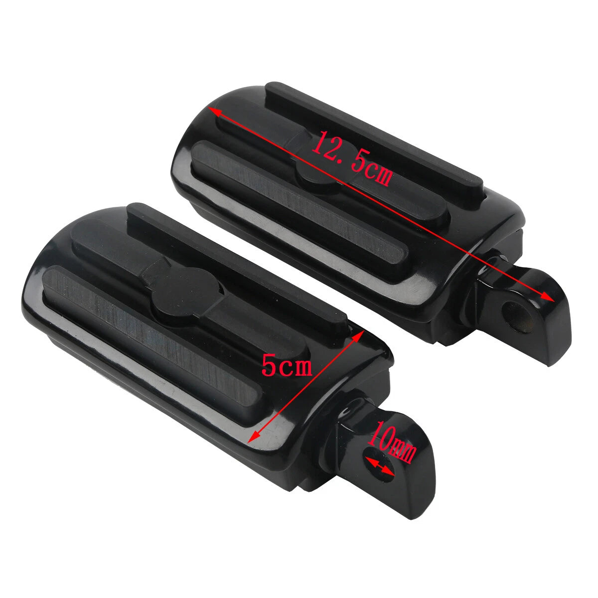 Black Highway Footrests Foot Pegs for Harley Davidson Touring (1986–2026)