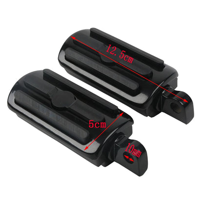Black Highway Footrests Foot Pegs for Harley Davidson Touring (1986–2026)