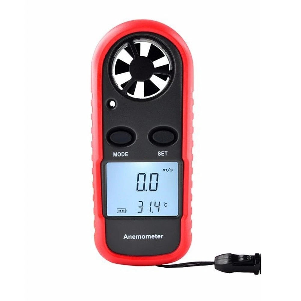 Digital Anemometer for Air Velocity and Volume (Portable, Lightweight)