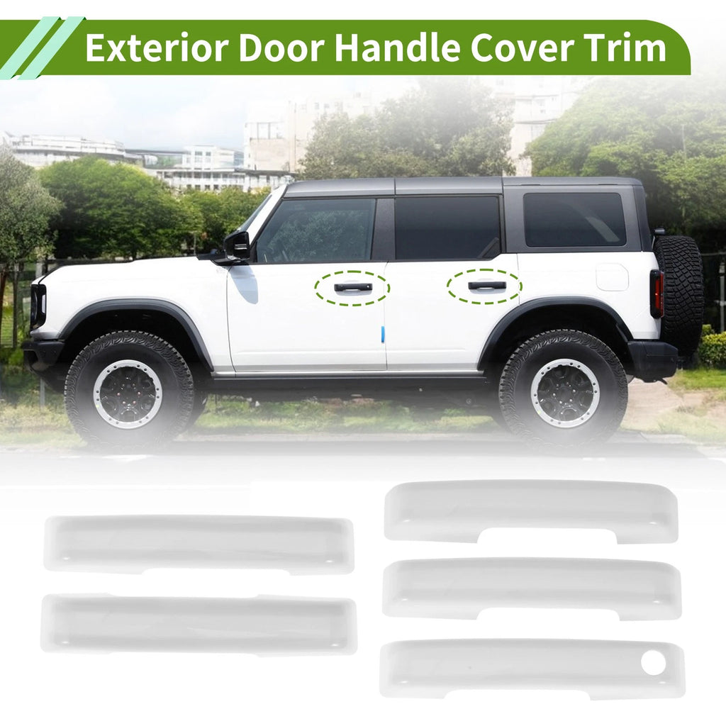 Exterior Door Handle Cover Trim Replacement for Ford Bronco (2021–2025)