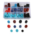 77pcs Dust Cap Set for High Low Side Valve Core Maintenance