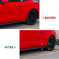 Carbon Look Side Skirt Rocker Extension Lips for Ford Mustang (2015–2023)