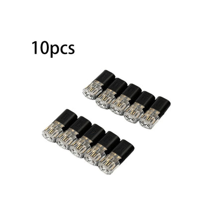 10X Waterproof 2 Pin Way Terminal Clamp Connectors for Car Auto