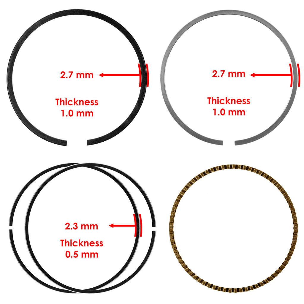 Cylinder Piston Ring Replacement Standard Bore for Honda TRX250X (2009–2014)