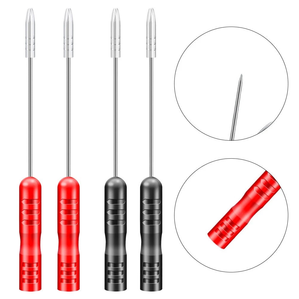 Red and Black Probe Tips for Quick Polarity Identification