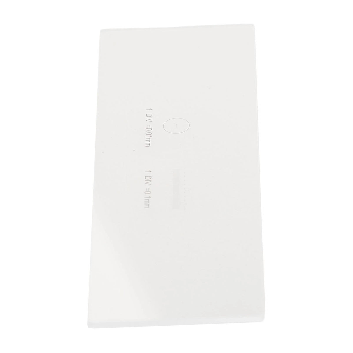 Microscope Slide Ruler with 0.01mm Crosshair for Precision Calibration