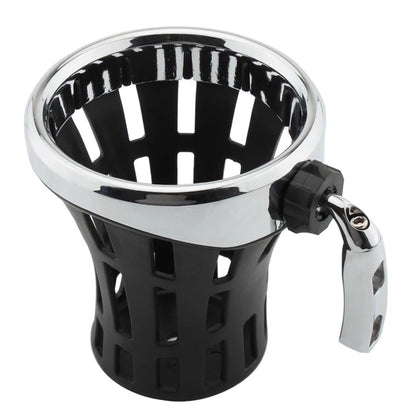 Universal Large Size Motorcycle Handlebar Cup Holder with Mesh Basket