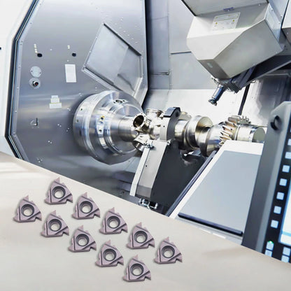 10 Pcs Set of Threading Inserts for CNC Applications