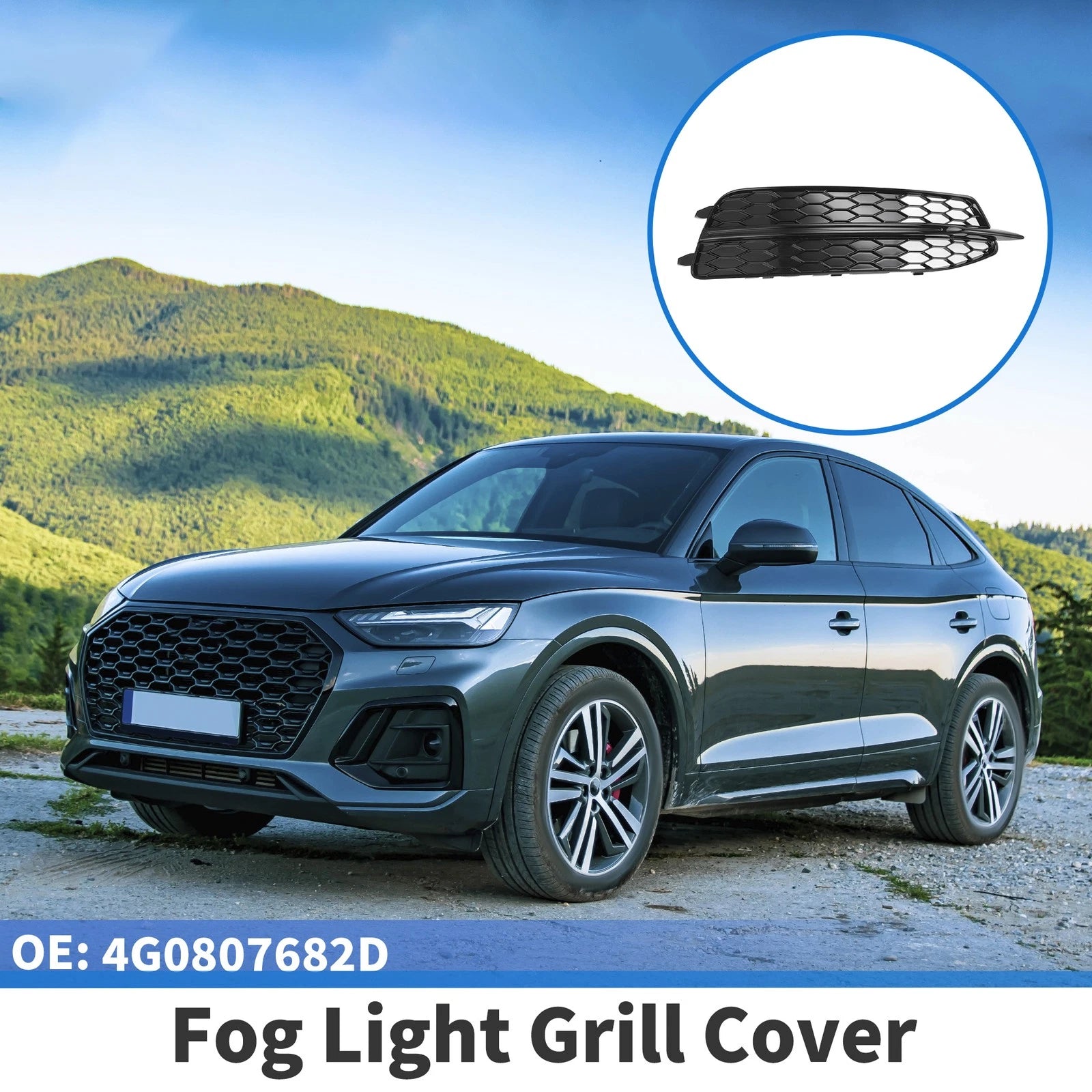 Front Right Fog Light Grill Replacement for Audi A6 C7 (2011–2014)