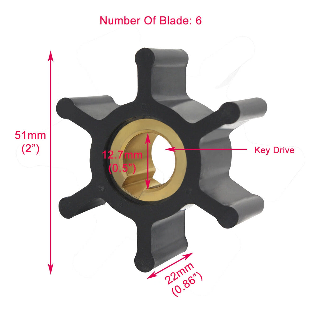 Raw Water Pump Repair Kit for Yanmar 2GMF 3HM 3GMF 128296-42070 124223-42092