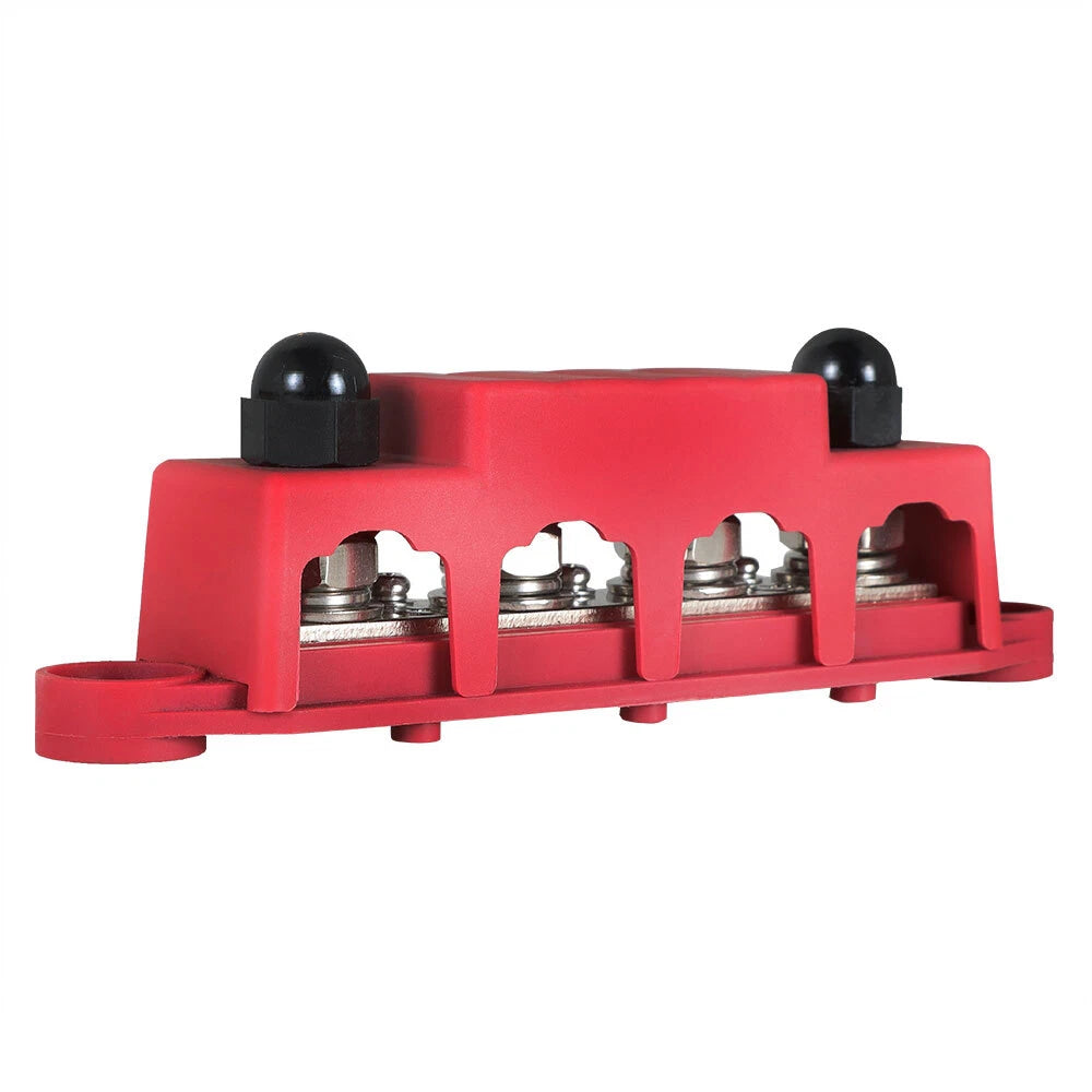 4 Way Terminal Junction Block Busbar for 12V Systems (250 Amp)