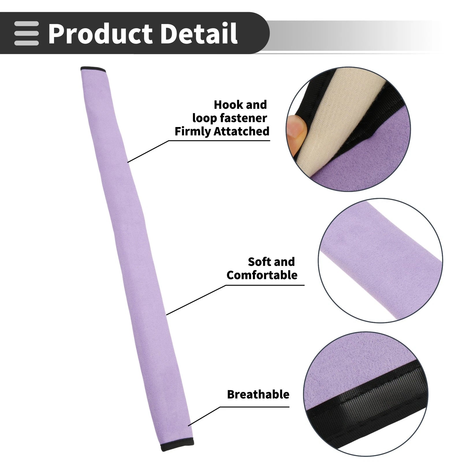 Seat Belt Cover Pad for Universal Fit (75cm)