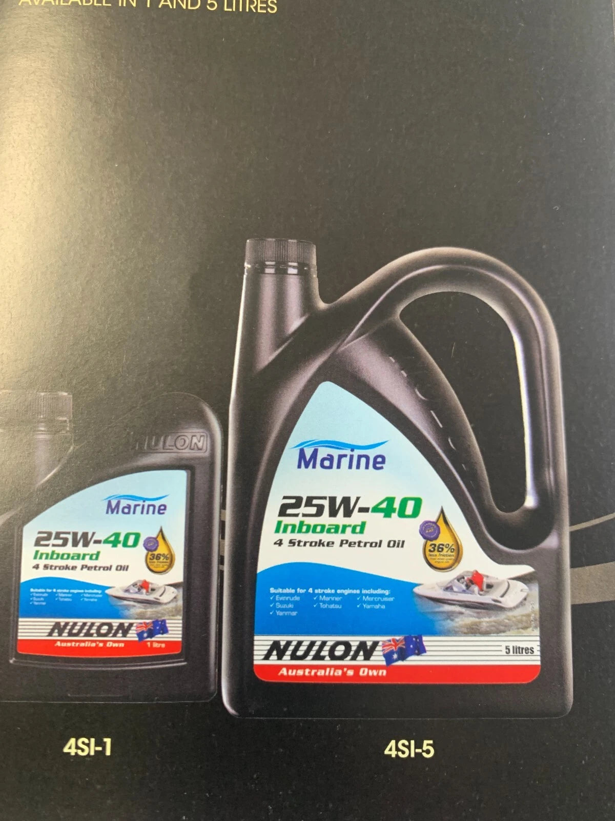 25W40 Engine Oil for Inboard Sterndrive (5L)