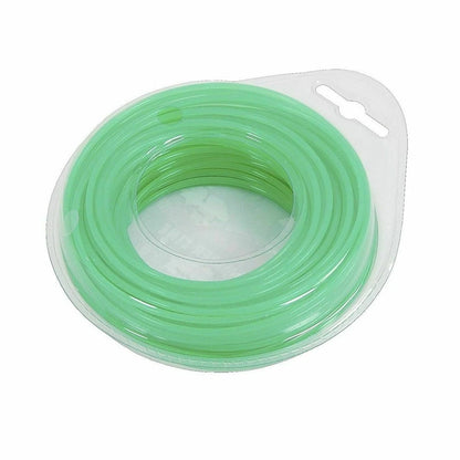 2X 15M Green Nylon Spool for Brush Cutter & Grass Trimmers