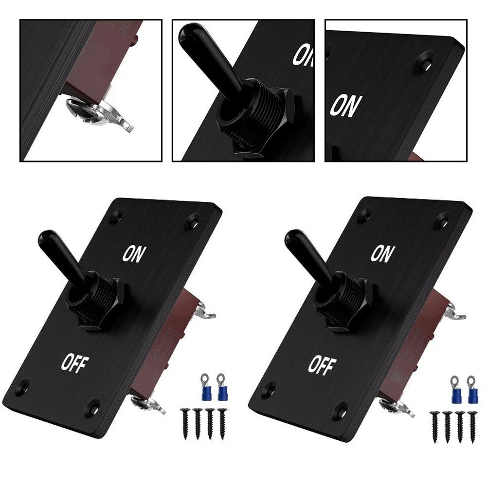 12V 30A SPST Toggle Switch Mounting Kit for Boat RV Auto