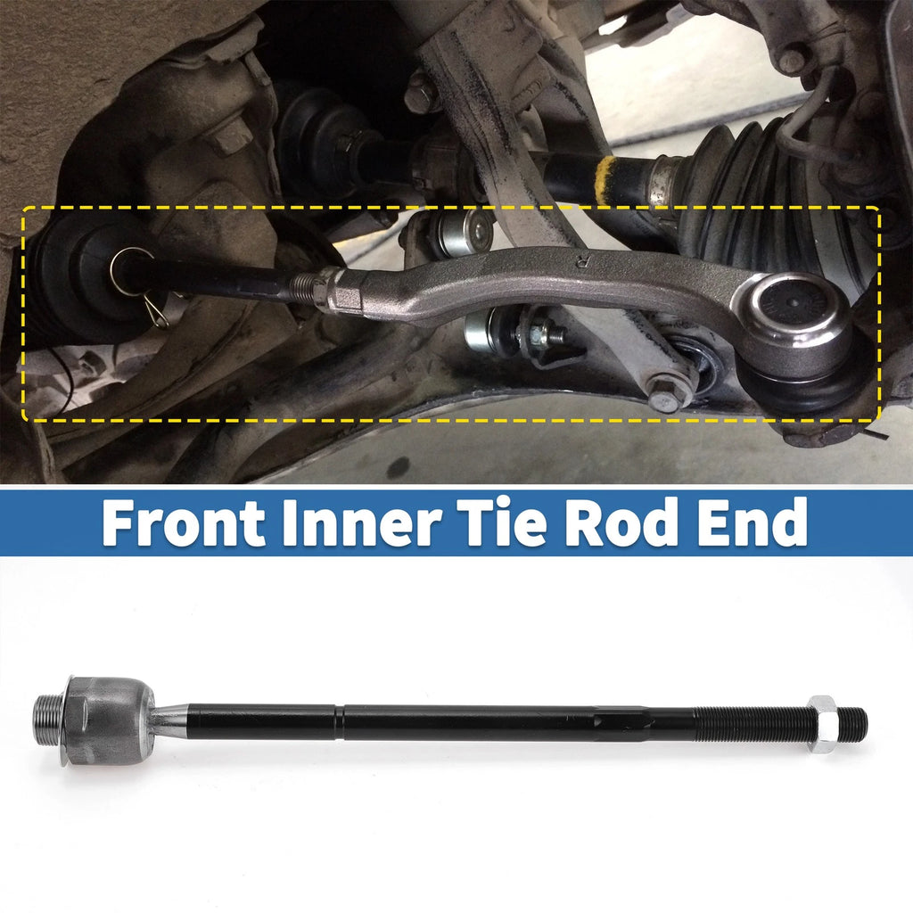 2 Pcs Front Inner Tie Rod End Links Replacement for Dodge Ram 1500 (2006–2012)