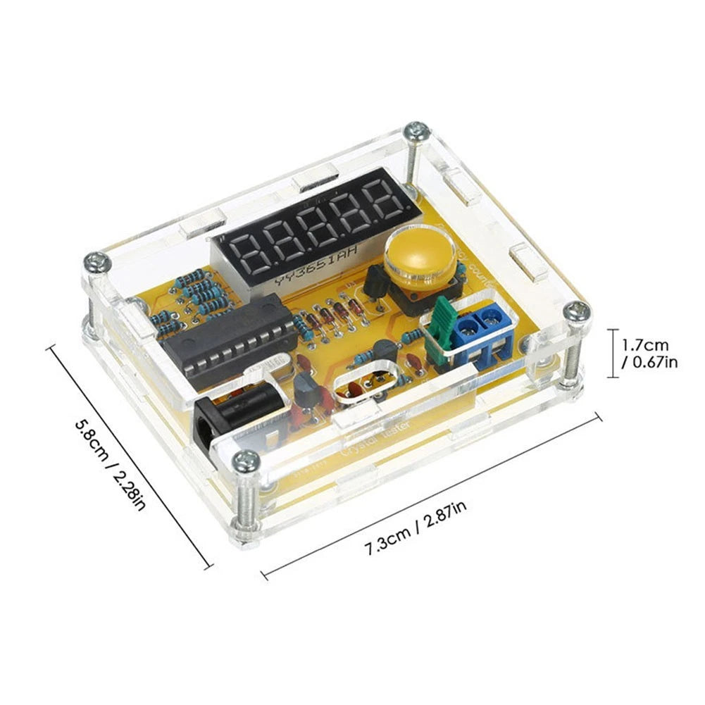 Easy Frequency Measurement with LED Display for Crystal Oscillators