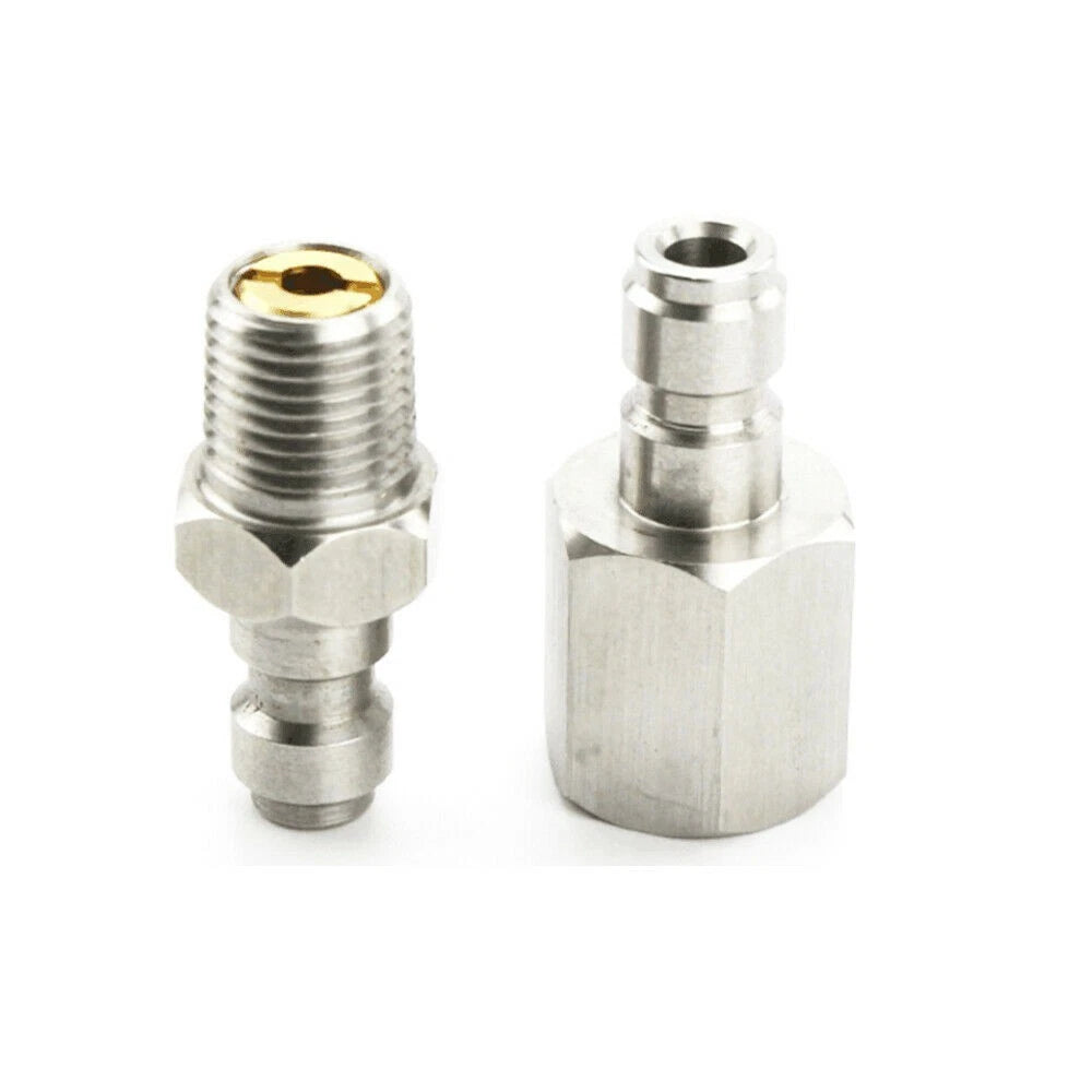 2X 1/8 NPT Quick Connector 8mm Male Coupler - Super Wear-resistant