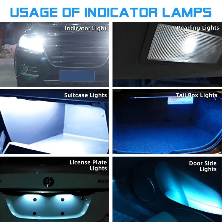 T10 LED Side Marker Lights 18SMD 3014 Beads for Front Car Lighting