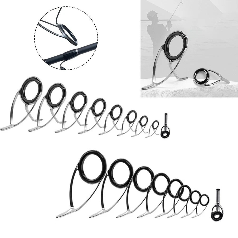 Fishing Rod Top Ring Eye Guide Kit for (Repair Replacement)