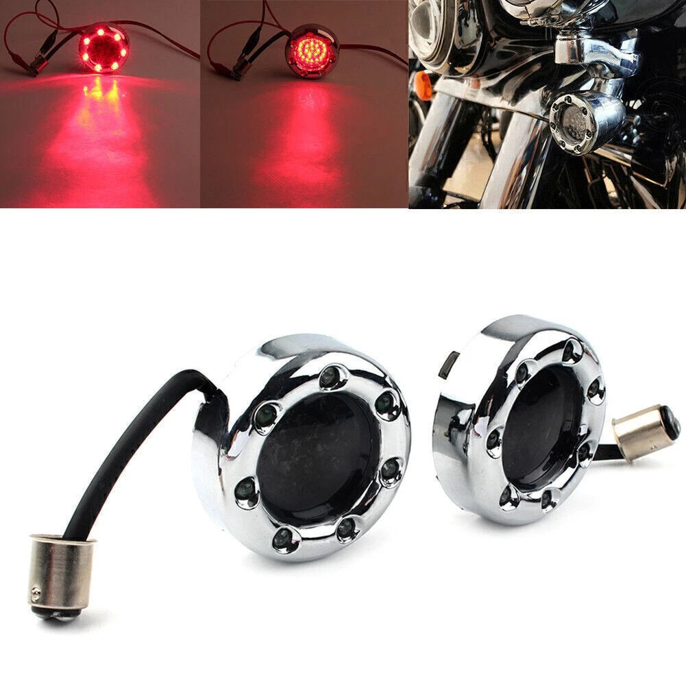 2X Red LED Turn Signal Lights for Harley Sportster