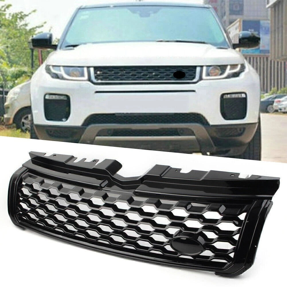 Upper Front Bumper Mesh Grille for Range Rover Evoque (2010–2018) Black