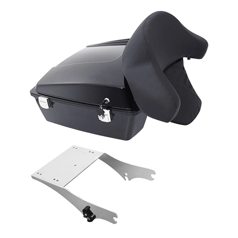 Chopped Trunk Backrest with Mounting Rack for Harley Touring (1997–2008)