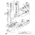 Lower Gearcase Prop Shaft Oil Seal Kit for Yamaha Outboard VZ (200–300)