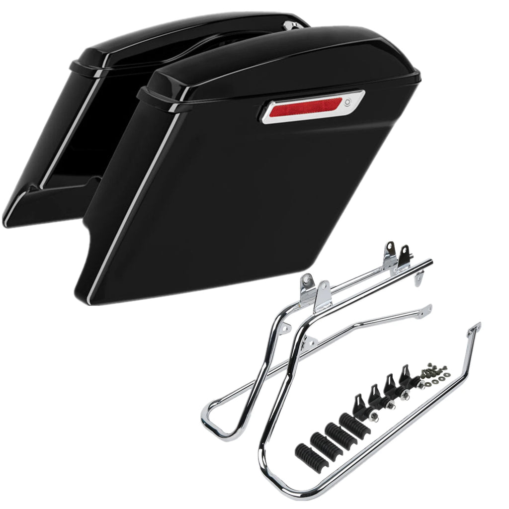 5" Stretched Hard Saddle Bags Conversion Bracket for Harley Softail (1984–2017)