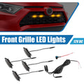 Front Grille LED Light Set for Toyota RAV4 (2019–2022) Amber Black