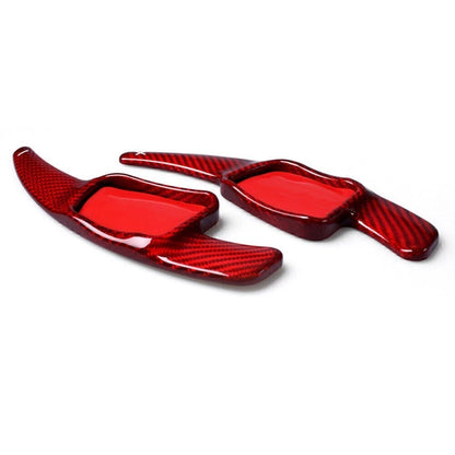 2X Red Carbon Fiber Steering Wheel Paddle Shift for Audi A4L, A5 (2013–2020)