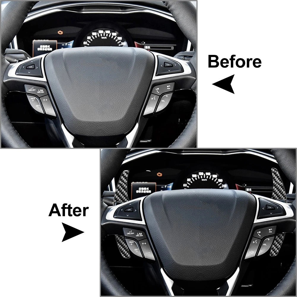 Steering Wheel Shifter Paddle Extensions for Ford Mondeo Taurus Edge (2015–2023)
