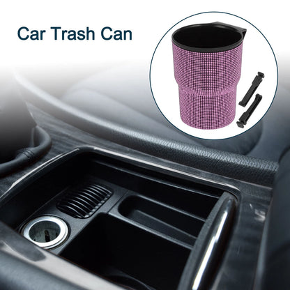 Car Trash Can for Universal Use (Portable, Seat Back, ABS, Pink)