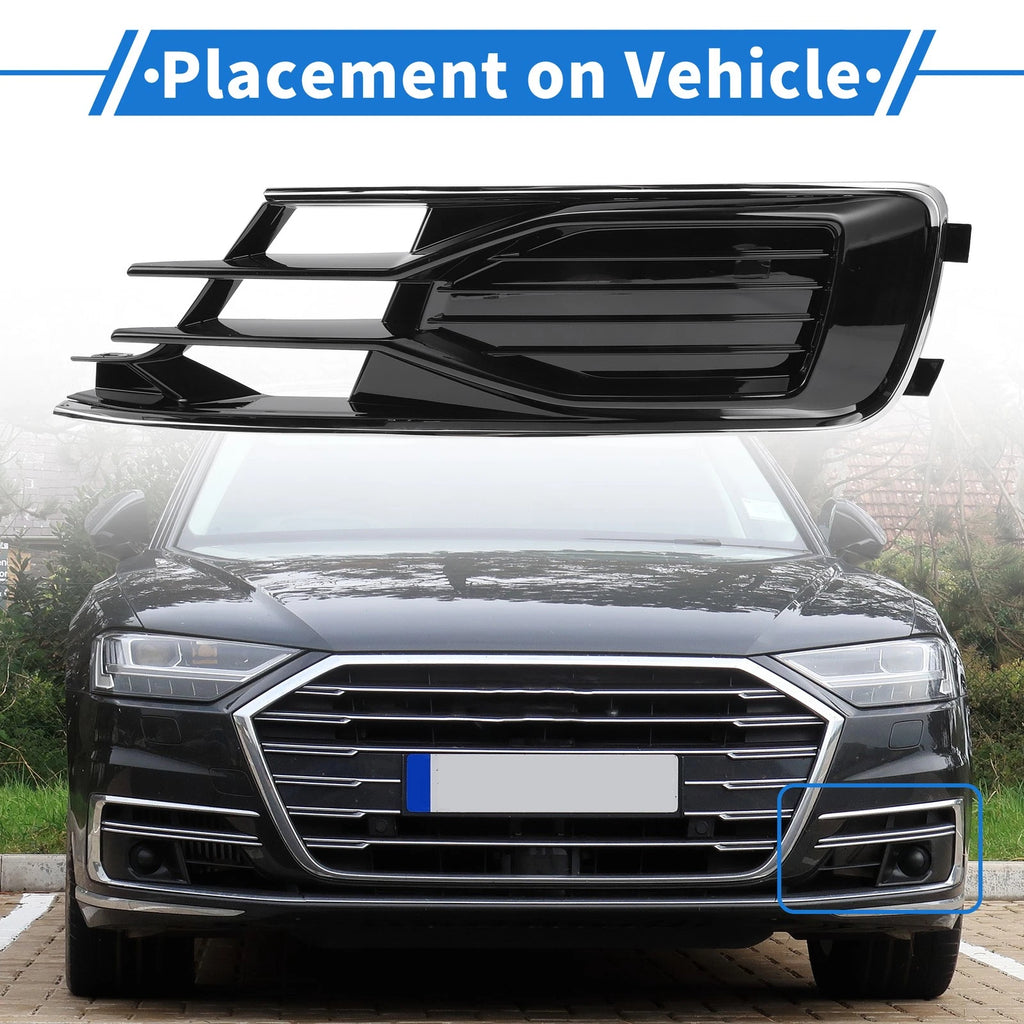 Front Left Fog Light Grill Replacement for Audi A6 C7 (2014–2018)