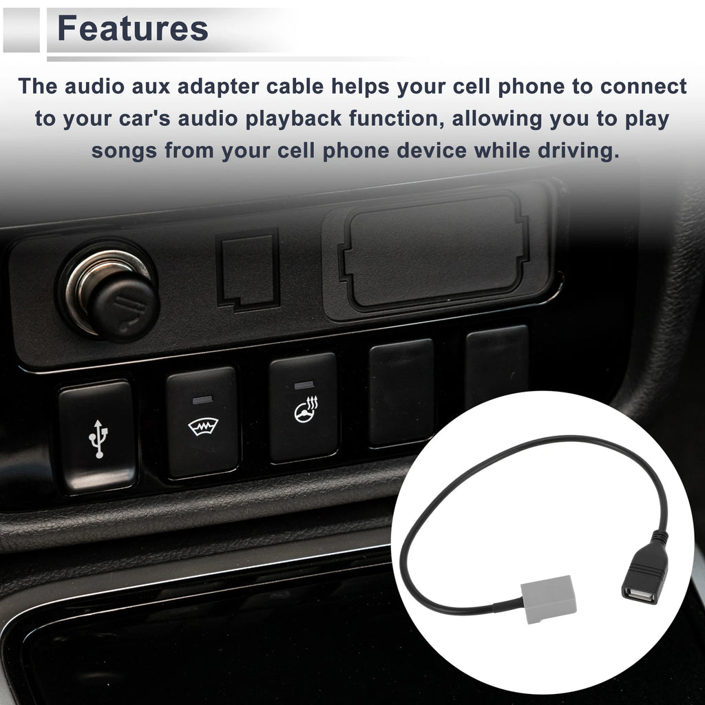 Audio Aux Adapter Cable for Honda (USB to MP3)