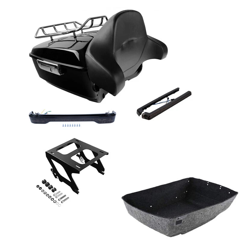 Trunk Backrest Rack Lights for Harley Street Bob (2018–2025)