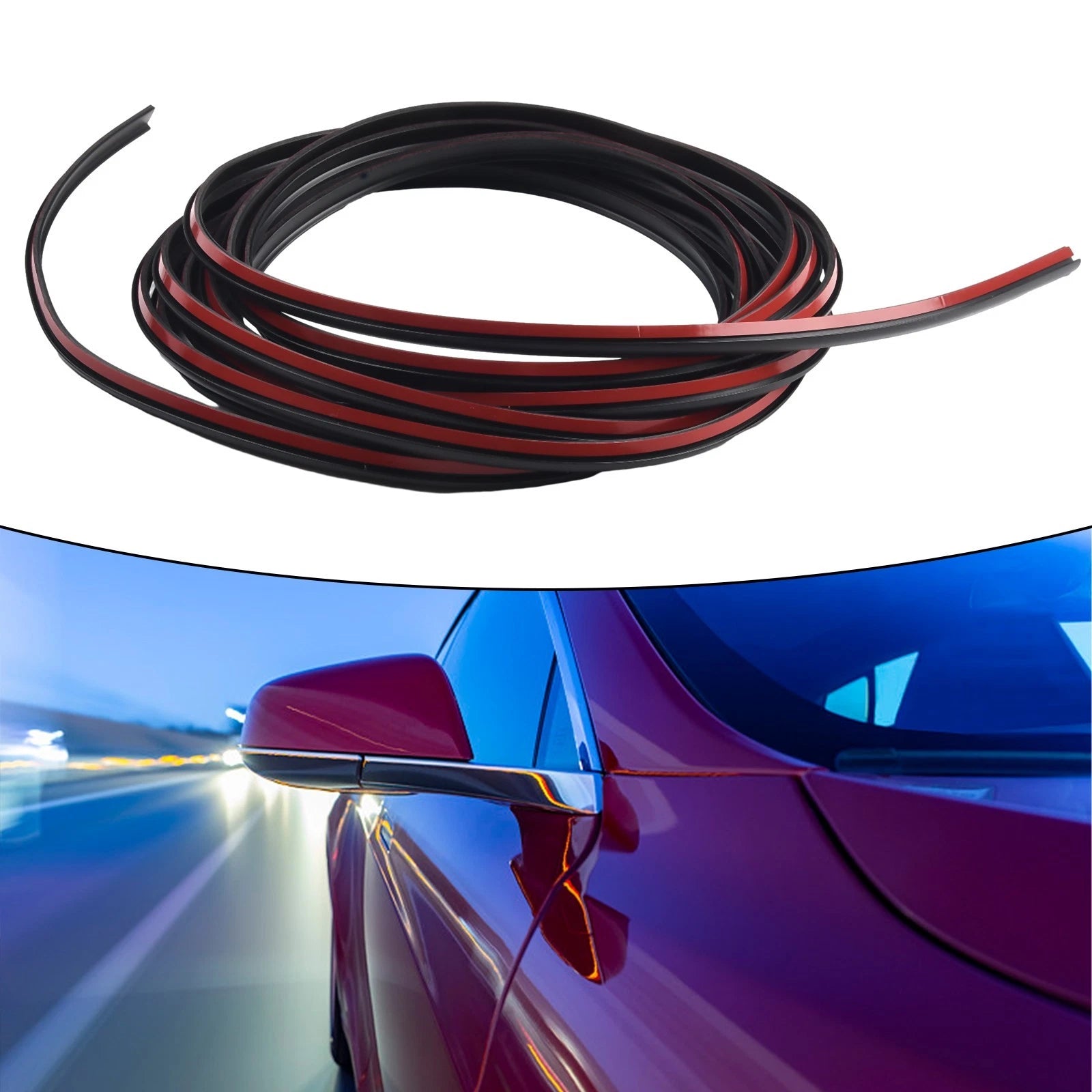 Bumper Sealing Strip for Vehicle Front Rear Bumper (5 Meter)