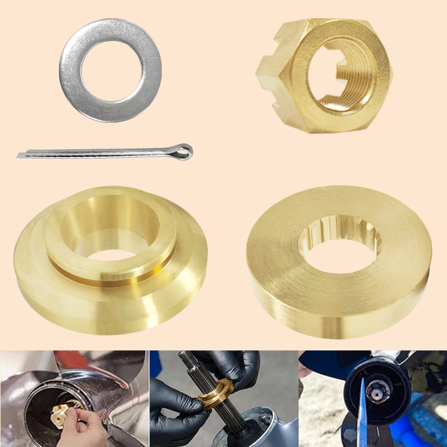 Propeller Installation Hardware Tools Kit for Yamaha Outboard (150-300 HP)