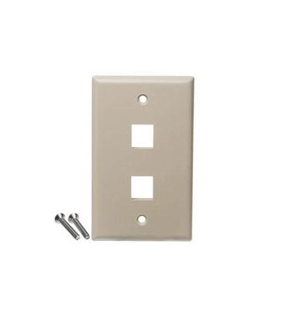 25-Pack Flat Faceplate for ICC IC107F2CIV